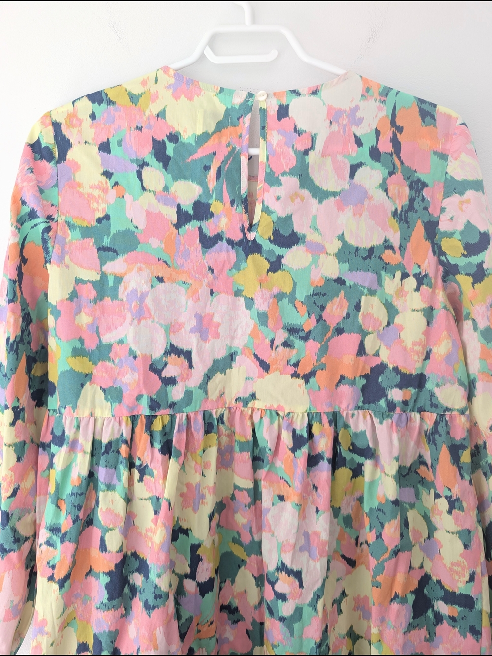 NWT Gap Maternity Floral Tiered Dress Cottagecore Babydoll ~ Size M - Picture 7 of 9